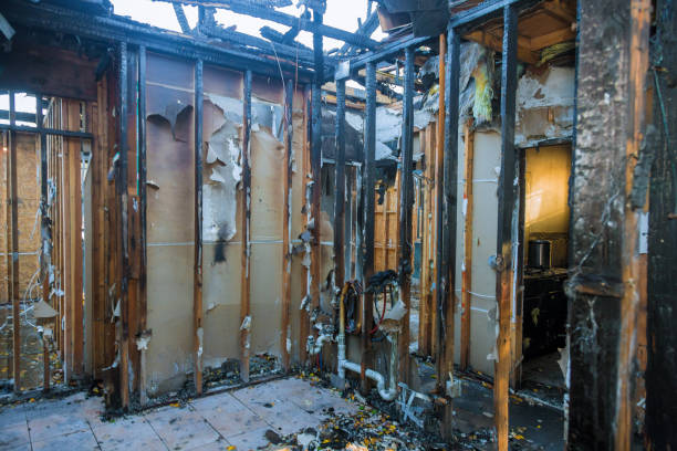 Professional Smoke Damage Restoration technician working in New Lisbon, WI